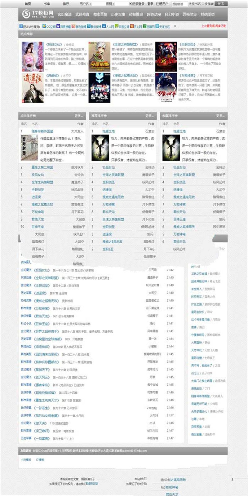 杰奇仿02345零点书屋小说cms模板- 杰奇仿02345零点书屋小说cms模板-