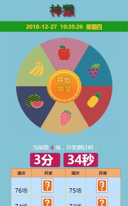 ThinkPHP神猴水果竞猜开奖游戏源码 ThinkPHP神猴水果竞猜开奖游戏源码