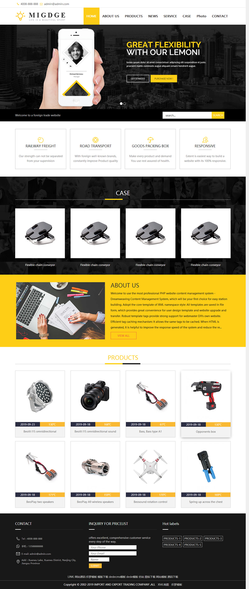 织梦模板 响应式五金电器出口英文外贸类网站源码 HTML5五金电子产品外贸站长网站源码下载 织梦模板 响应式五金电器出口英文外贸类网站源码 HTML5五金电子产品外贸站长网站源码下载