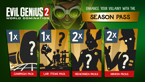 邪恶天才2世界统治/Evil Genius 2: World Domination(数字豪华版-V1.13.0+全DLC+季票) 20 EG2 Steam Season Pass